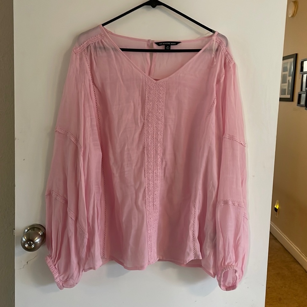 Pink flowing top